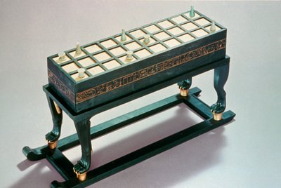Tavola da gioco Senet, dalla tomba di Tutankhamon, XVIII dinastia da Unbekannt
