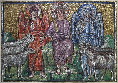 Separazione di pecore e capre, bizantino, originale dei primi del VI secolo da Unbekannt