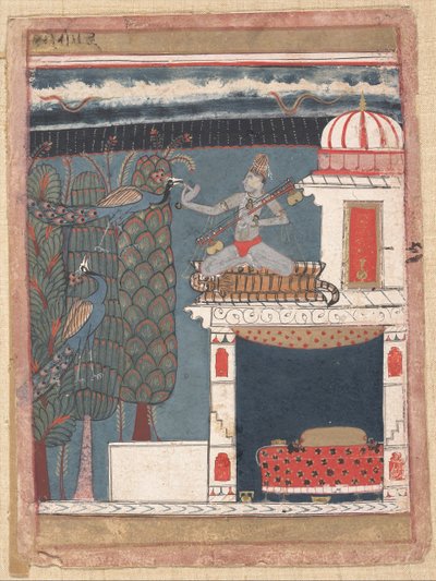 Setmalar Ragini: Foglio da una serie ragamala Ghirlanda di Modi Musicali, ca. 1630-40 da Unbekannt