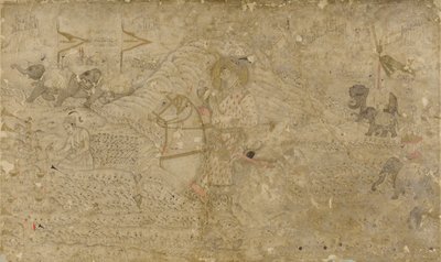 Shah Jahan e suo figlio Dara Shikoh a caccia, c. 1790 da Unbekannt