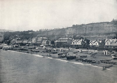 Shanklin - Vista della spiaggia e delle alture da Unbekannt