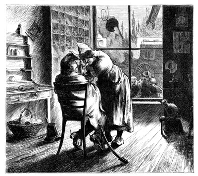 Radere il nemico a Montmirail, 1870 da Unbekannt