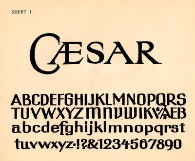 Foglio 1, da un portfolio di alfabeti, 1929 da Unbekannt