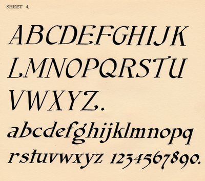 Foglio 4, da un portfolio di alfabeti, 1929 da Unbekannt