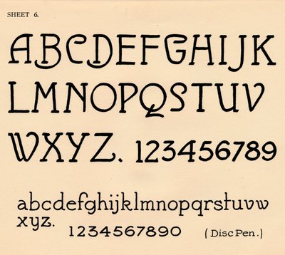 Foglio 6, da un portfolio di alfabeti, 1929 da Unbekannt