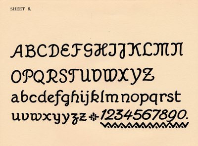 Foglio 8, da un portfolio di alfabeti, 1929 da Unbekannt