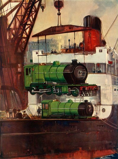 Spedizione di locomotive, c1930 da Unbekannt