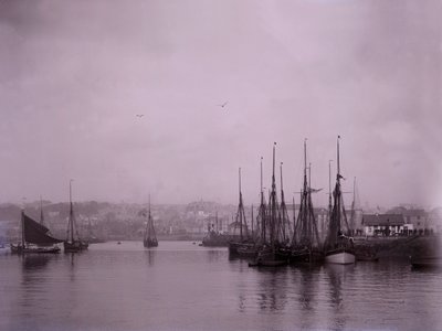 Navi nel porto di Plymouth nel Devon da Unbekannt