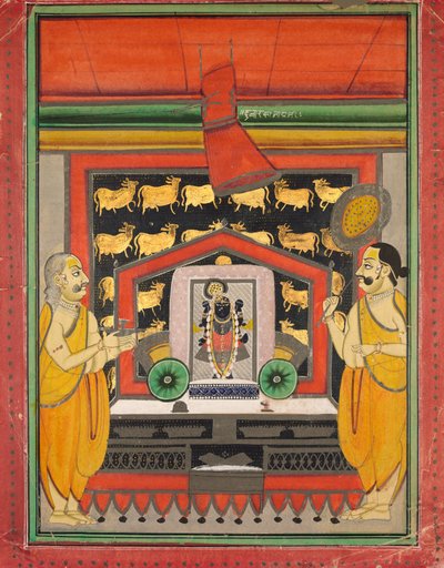 Shri Dvarakanathji di Kankroli Dubarakanathji, metà del 1800 da Unbekannt