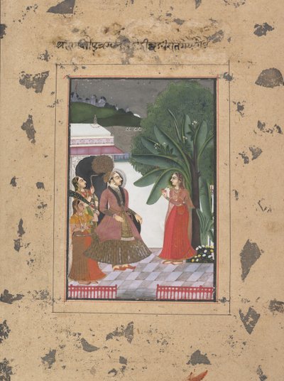 Shri Rama Putra Raga: Pagina dalla serie dispersa di Boston Ragamala..., ca. 1760 da Unbekannt