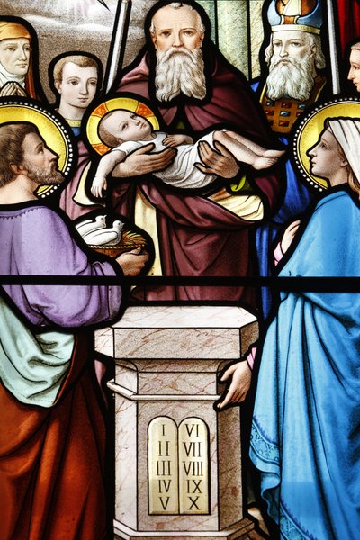 Santuario di Nostra Signora di La Salette, vetrata Presentazione di Gesù al Tempio, La Salette, Francia da Unbekannt