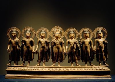 Sette Buddha / Scultura, X secolo da Unbekannt