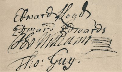 Firma di Edward Lloyd, 1692, 1928 da Unbekannt