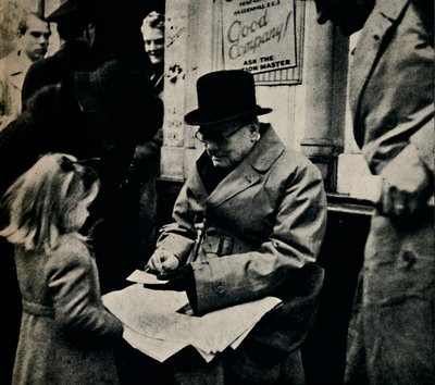Firma di autografi nel Nord del Paese, c1945 da Unbekannt