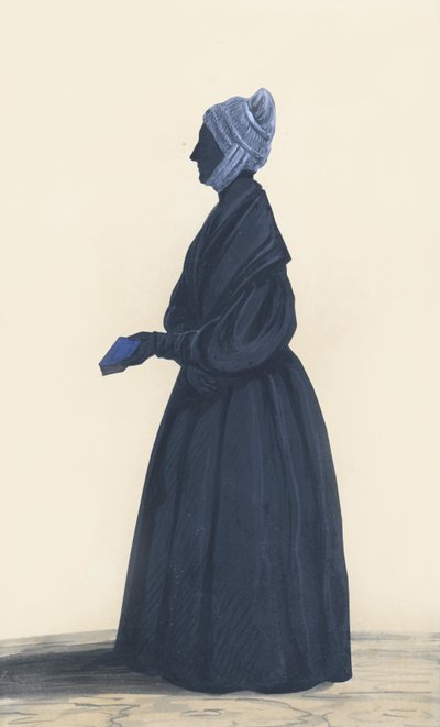 Silhouette di Mrs. Amory, sorella di Catherine Robinson, c.1835-40 da Unbekannt