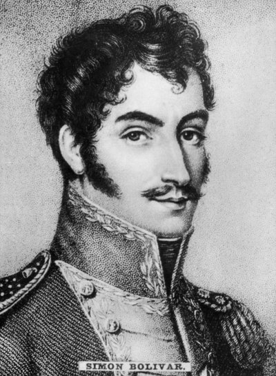 Simón Bolívar 1783-1830, leader militare e politico venezuelano, c1910 da Unbekannt