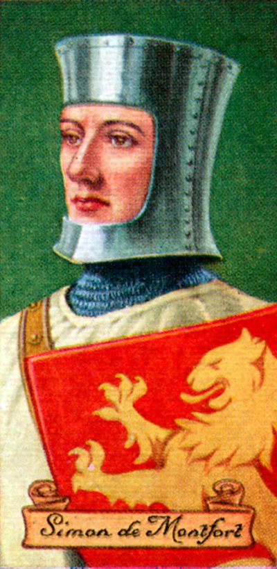 Simon de Montfort, tratto da una serie di carte da sigarette, 1935 da Unbekannt