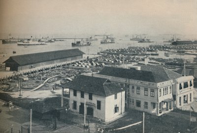 Il porto di Singapore è sempre affollato di navi di molti tipi e nazionalità, 1937 da Unbekannt