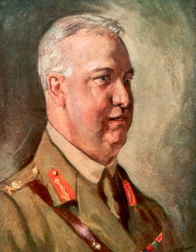 Sir Arthur William Currie, generale canadese della Prima Guerra Mondiale, 1926 da Unbekannt