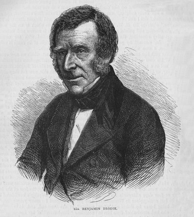 Sir Benjamin Brodie, medico inglese, c1860 1878 da Unbekannt