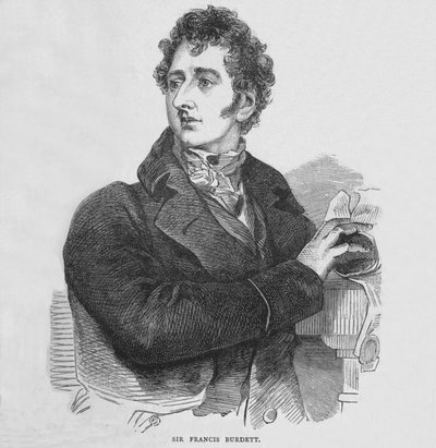 Sir Francis Burdett, politico riformista inglese, c1810 1878 da Unbekannt