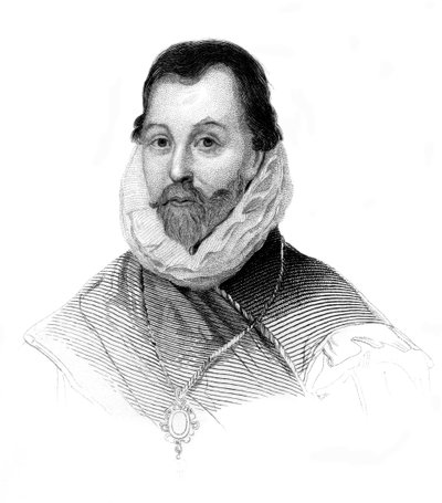 Sir Francis Drake, navigatore e corsaro inglese del XVI secolo, c1850 da Unbekannt