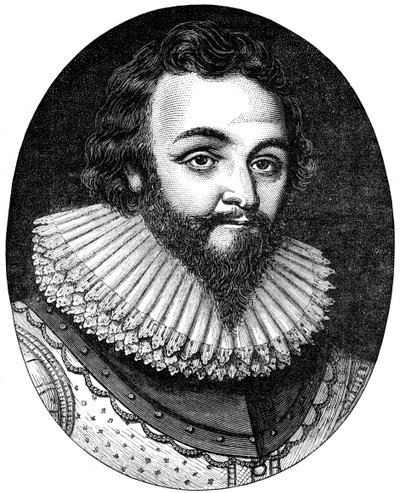Sir Francis Drake, navigatore e corsaro inglese del XVI secolo, c1880 da Unbekannt