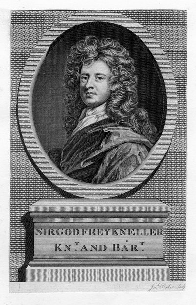 Sir Godfrey Kneller 1646-1723, pittore di ritratti, XIX secolo da Unbekannt