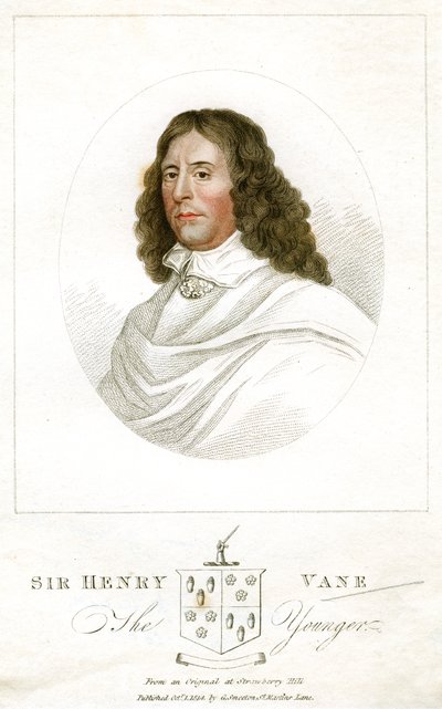 Sir Henry Vane il Giovane, statista e autore inglese, 1814 da Unbekannt