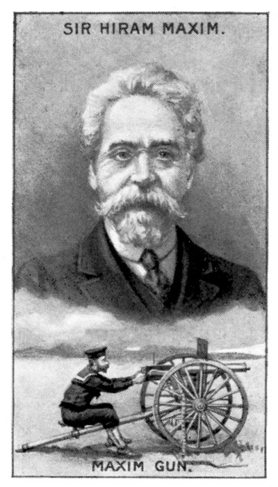 Sir Hiram Stevens Maxim, inventore della mitragliatrice Maxim da Unbekannt