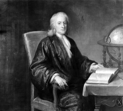 Sir Isaac Newton, matematico e fisico inglese, c 1720 da Unbekannt