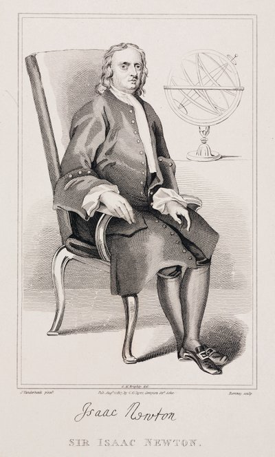 Sir Isaac Newton, matematico e fisico inglese, c. 1725 da Unbekannt