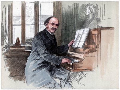 Sir Julius Benedict, compositore e direttore musicale, 1884 da Unbekannt