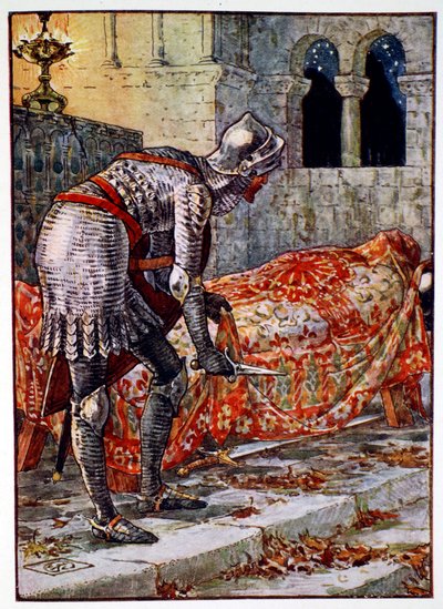 Sir Lancillotto nella Cappella Perigliosa da Unbekannt