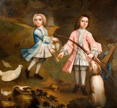 Sir Lister e Sir Charles Holte da ragazzi, 1750 da Unbekannt