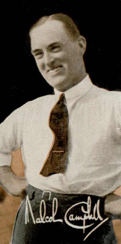 Sir Malcolm Campbell, pilota automobilistico e giornalista inglese, 1935 da Unbekannt