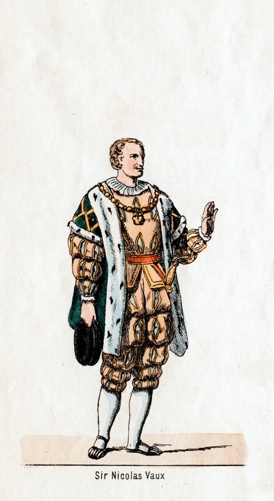 Sir Nicholas Vaux, costume design per l