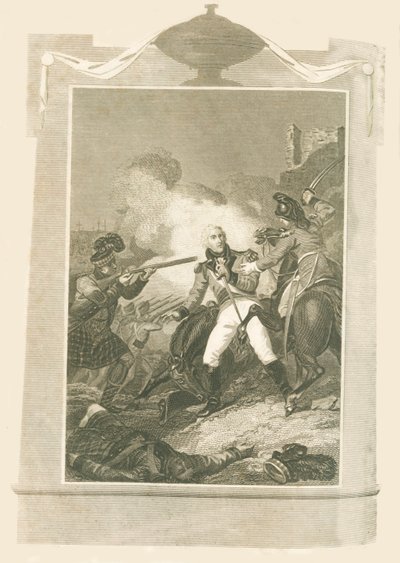 Sir Ralph Abercrombie nella Battaglia di Alessandria, 1801, 1816 da Unbekannt