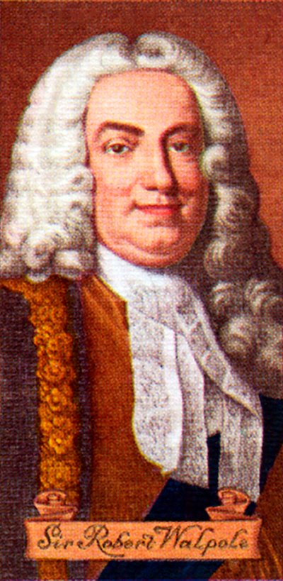 Sir Robert Walpole, da una serie di carte da sigarette da Unbekannt