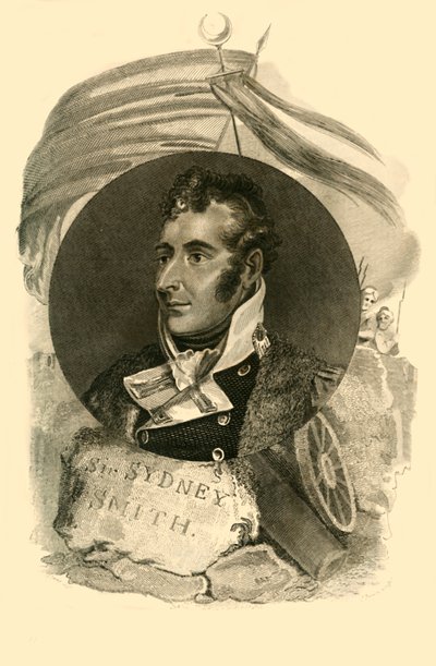 Sir Sidney Smith, che con 300 marinai britannici difese la Breccia di Acri, 1764-1840 da Unbekannt