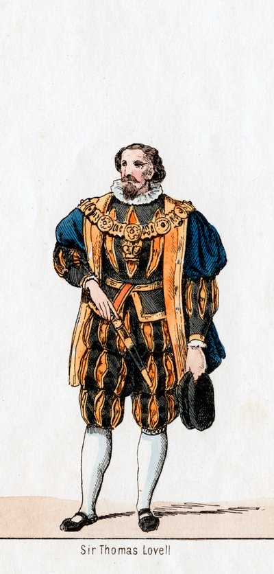 Sir Thomas Lovell, costume design per l