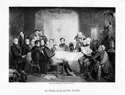 Sir Walter Scott e i suoi amici, c1849 da Unbekannt