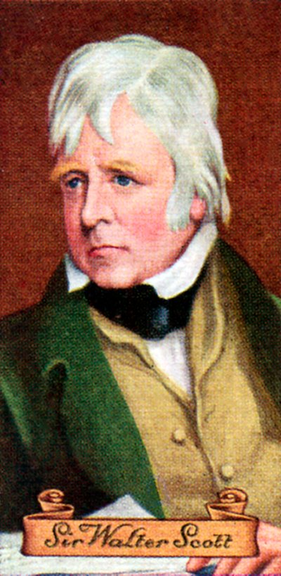 Sir Walter Scott, da una serie di carte da sigarette, 1935 da Unbekannt