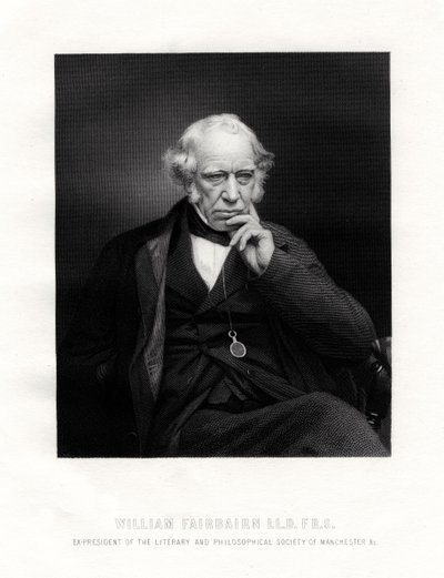 Sir William Fairbairn, 1° baronetto, ingegnere scozzese, XIX secolo da Unbekannt