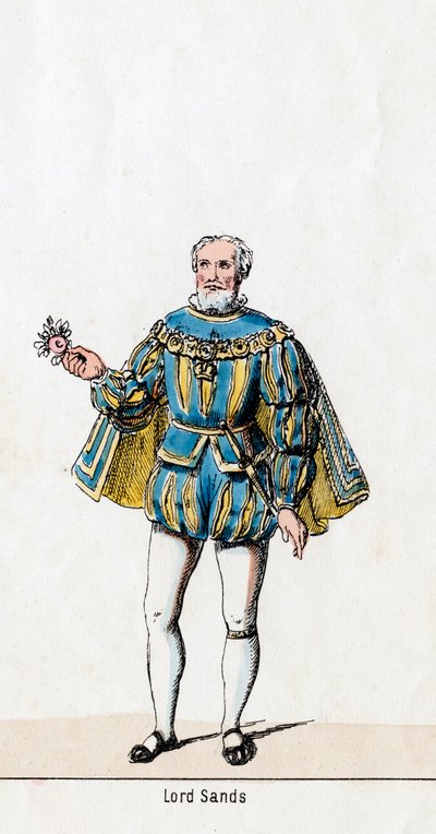 Sir William Sands, costume per l
