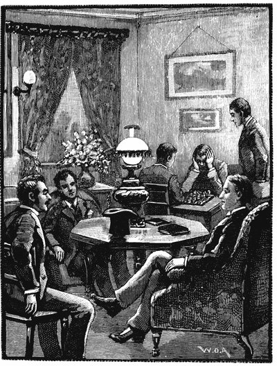 Sala di soggiorno al YMCA, Exeter Hall, Londra, 1887 da Unbekannt