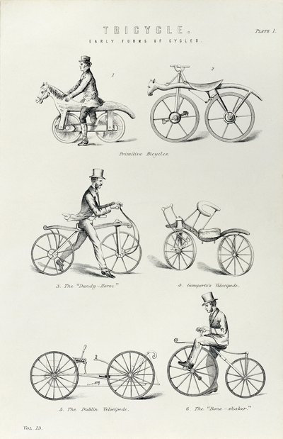 Sei prime forme di bicicletta da Unbekannt