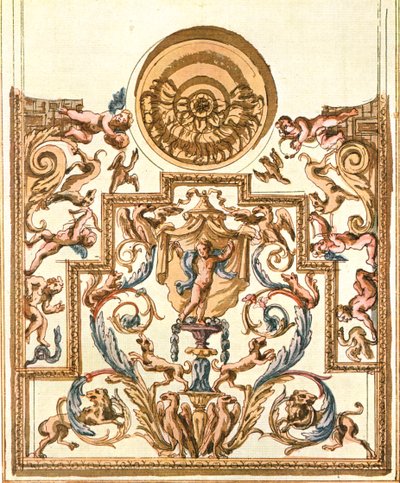 Bozzetto per pittura decorativa, Francia, 1928 da Unbekannt