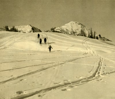 Sci nelle montagne del Totes Gebirge, Austria da Unbekannt