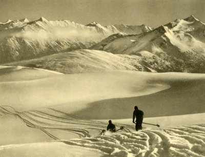 Sci sul plateau di Gerlos, Austria, c. 1935 da Unbekannt